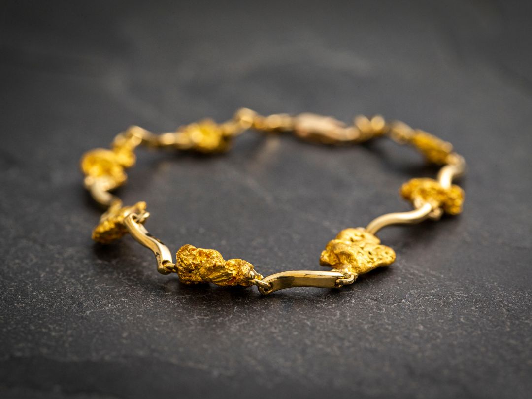Gold nugget bracelet from The Perth Mint