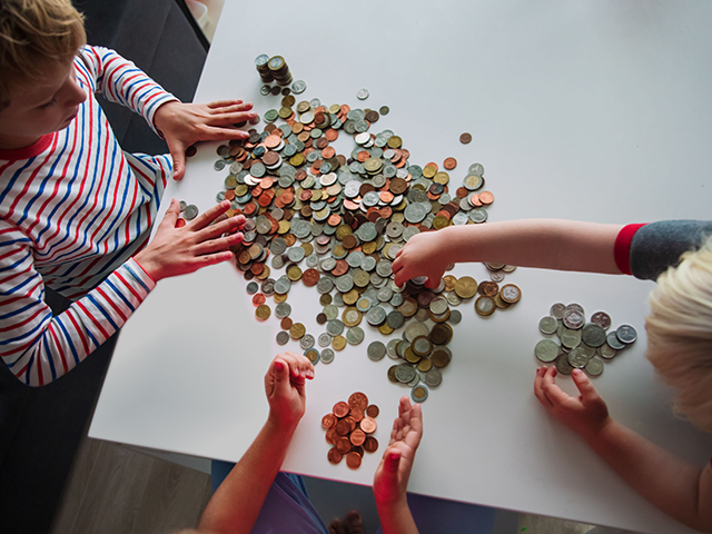 Coin collecting for kids