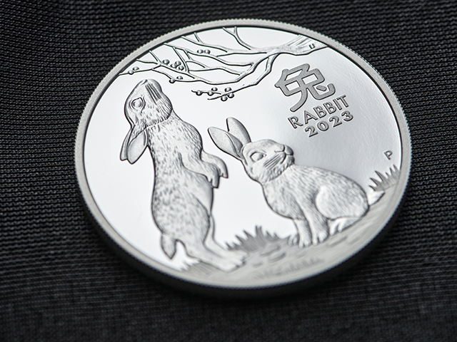 Lunar collector coin   Rabbit