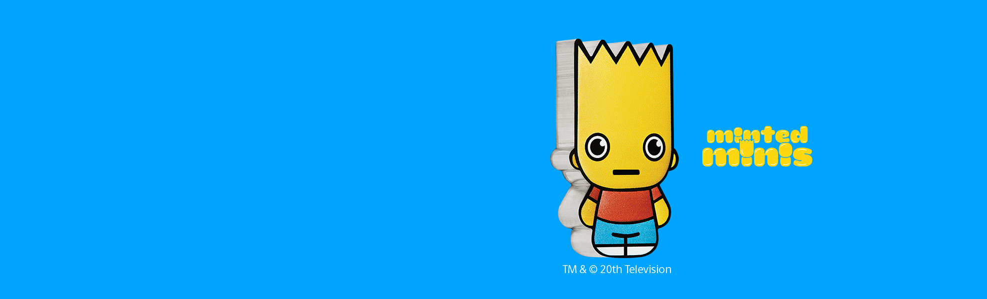 Bart Simpson 2022 1oz Silver Minted Mini Coin - The Perth Mint