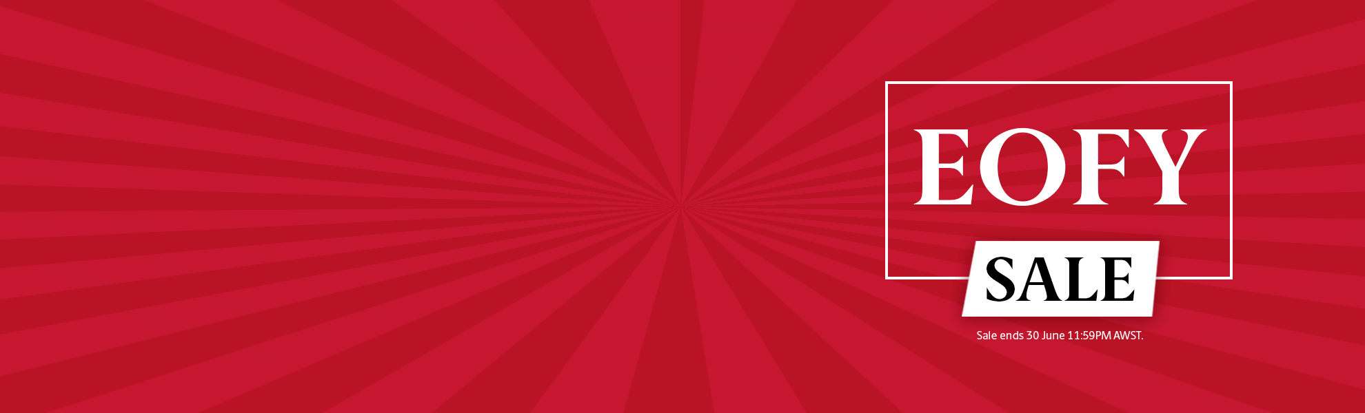 EOFY sale hero banner