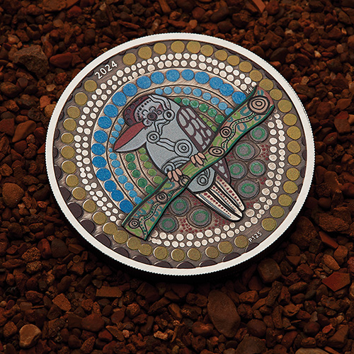 500X500 Kookaburra Kaa Kaa 2024 2oz Silver Antiqued Coloured Coi