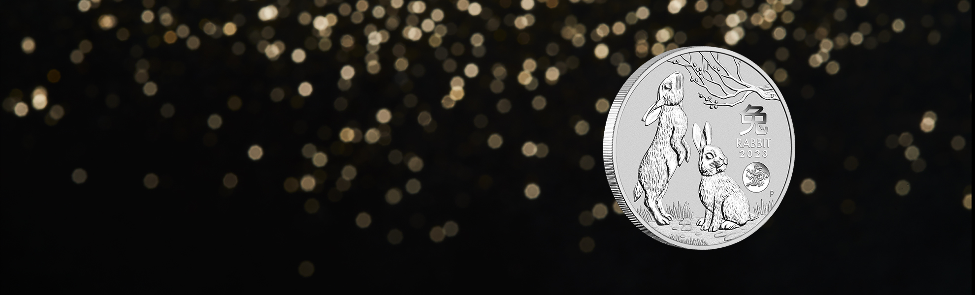 Australian Lunar Year of the Rabbit 2023 1oz Silver Bullion Coin with Dragon Privy