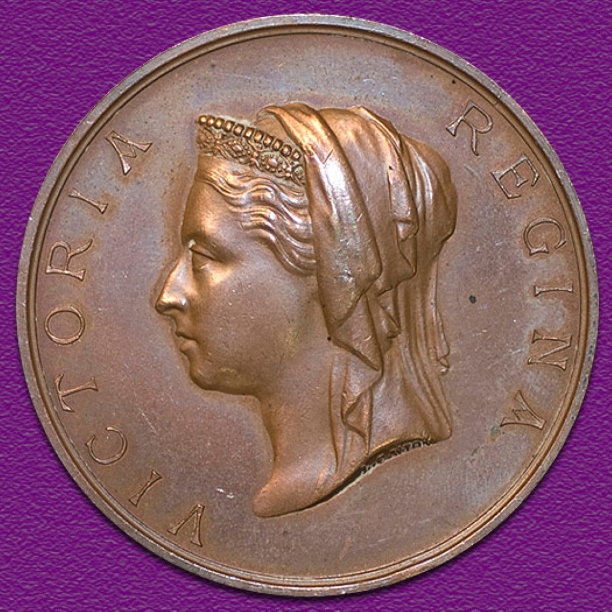 obverse of 1901 Sydney Mint Medallion 