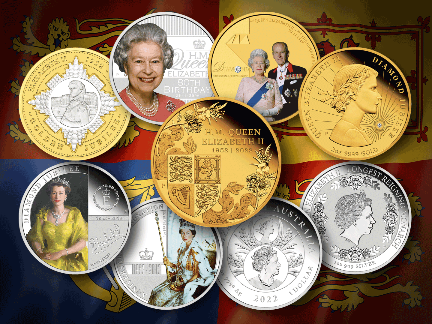 QEII   A celebration in coins 1440x1080