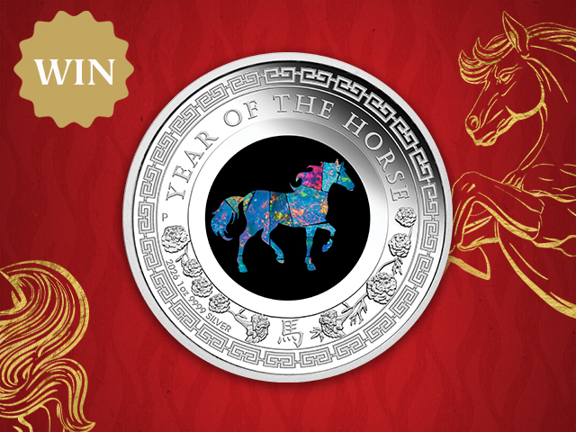 Win a Lunar Year of the Horse Opal coin - The Perth Mint