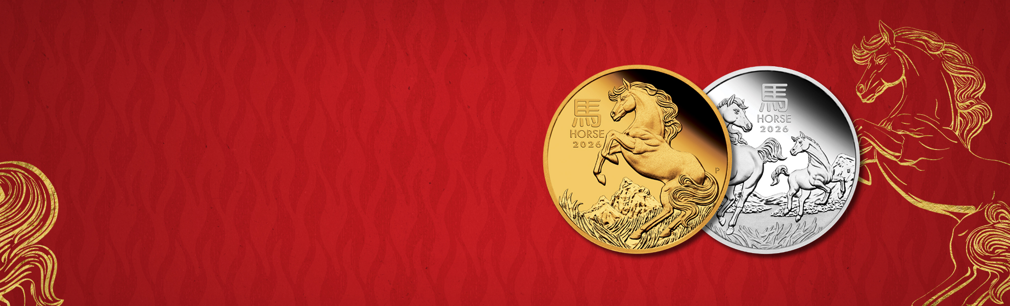 The Perth Mint 2026 Lunar Year of the Horse coins
