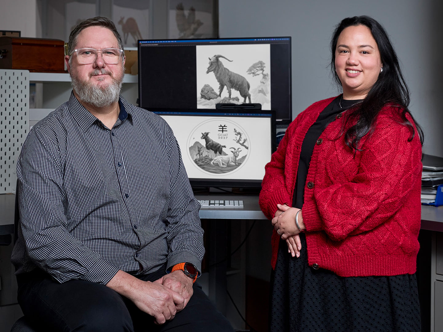 1440X1080 The designers of the 2027 Year of the Goat Proof Coins