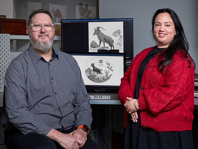 640X480 The designers of the 2027 Year of the Goat Proof Coins