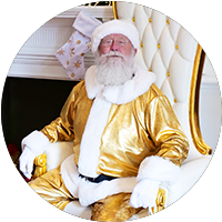 Christmas Gold Santa   Perth V2