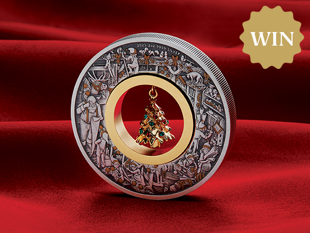Win a Christmas Santa's workshop coin 2025