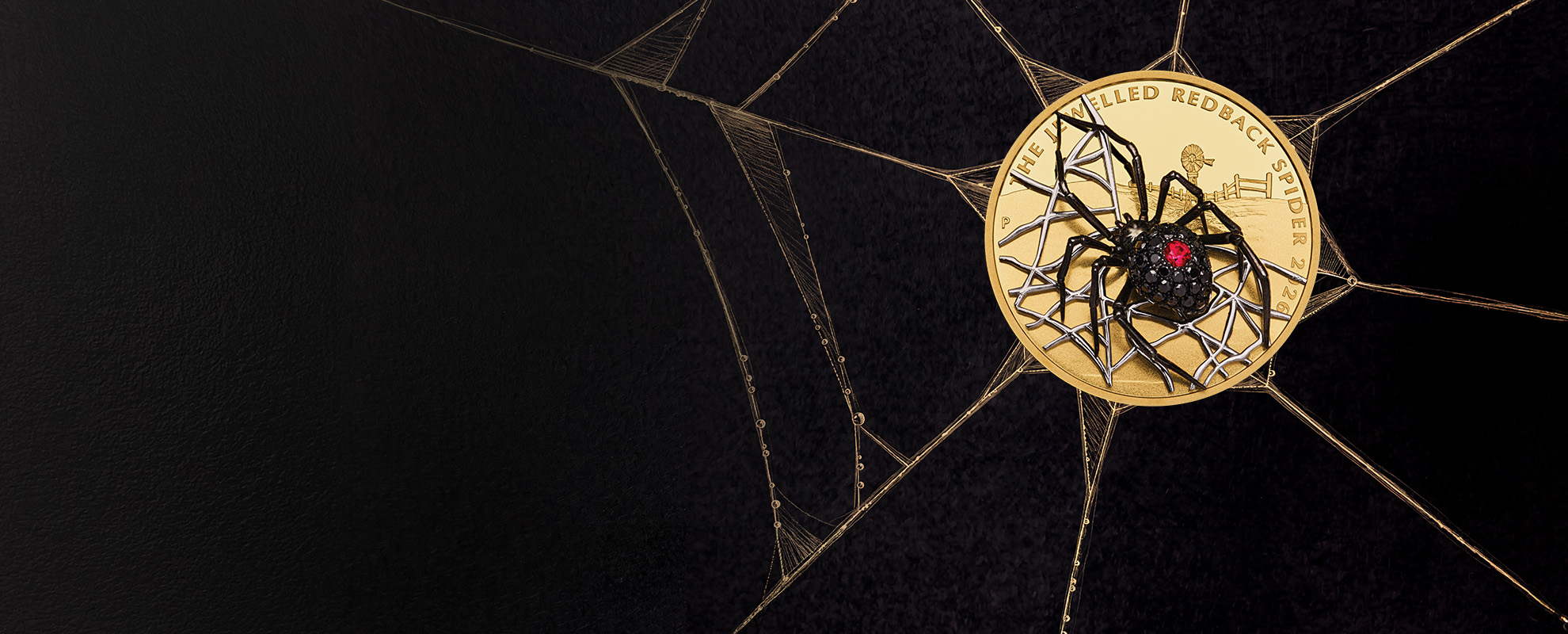 The Jewelled Redback Spider coin - The Perth Mint Australia collector coin