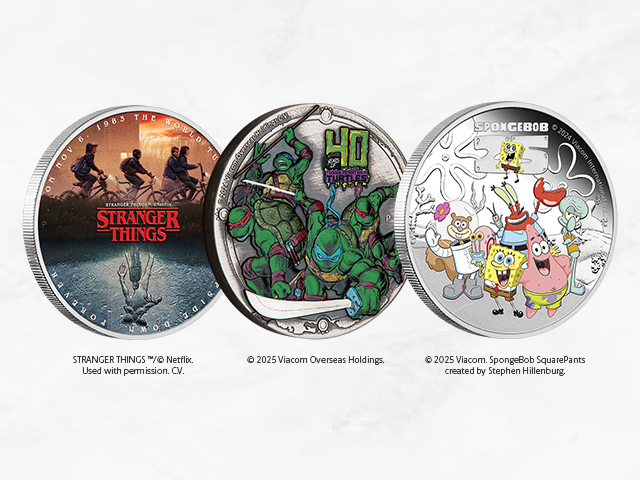 Shop pop culture coins - collectable at The Perth Mint
