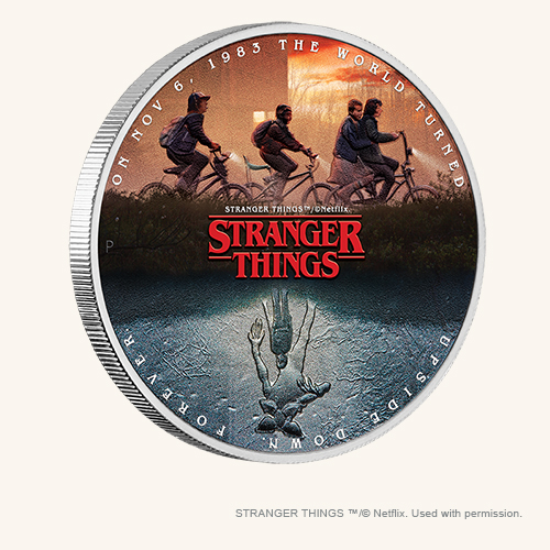 Shop The Perth Mint pop culture coins - Stranger Things Netflix