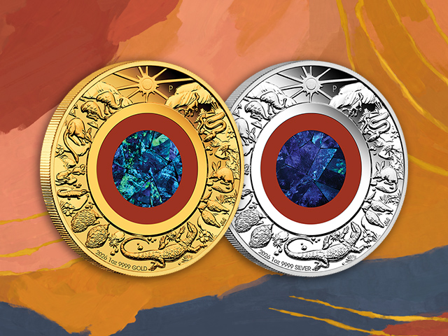 Wonder of Australia Opal gold and silver proof coins - The Perth Mint