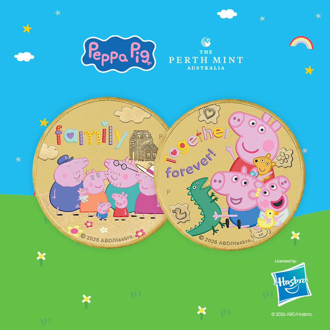 Shop new Peppa Pig collector coins at The Perth Mint