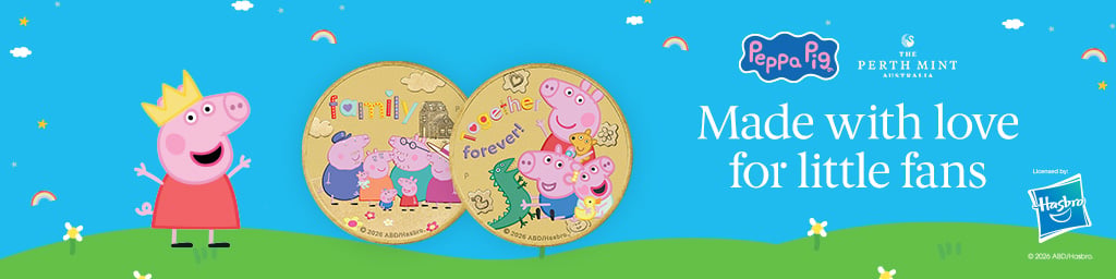 Shop Peppa Pig collector coins at The Perth Mint