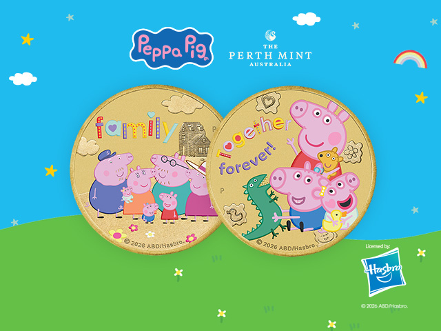 Discover new Peppa Pig collector coins at The Perth Mint