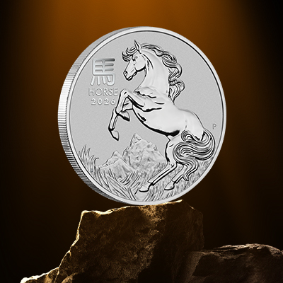 400X400 bullion platinum horse