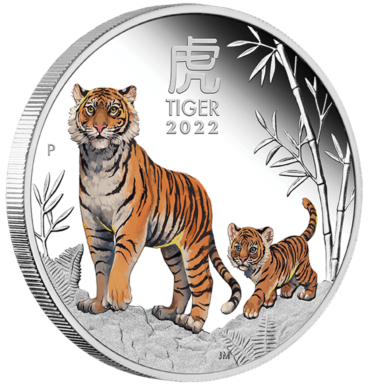 2022 Year of the Tiger 1oz Silver Proof Coloured Coin
