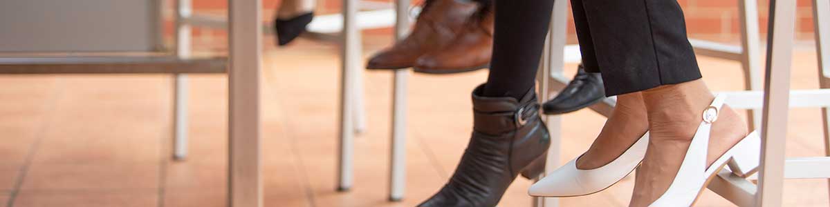 Stock image of feed under a table at The Perth Mint.