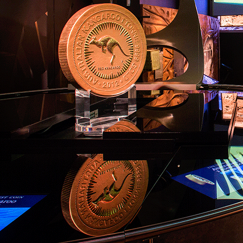 One Tonne Gold Coin at The Perth Mint.