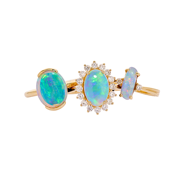 600X600 Opal rings