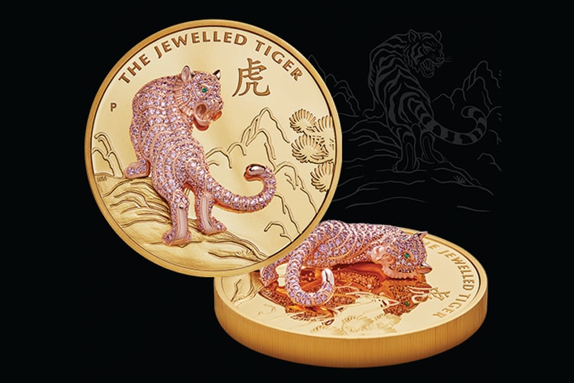 The jewelled tiger from The Perth Mint.