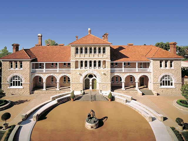 Exterior of The Perth Mint.