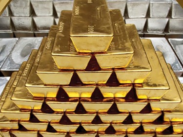 The Perth Mint - gold bullion pile