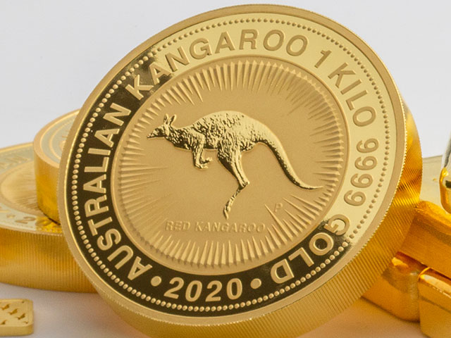 Kangaroo coin made by The Perth Mint