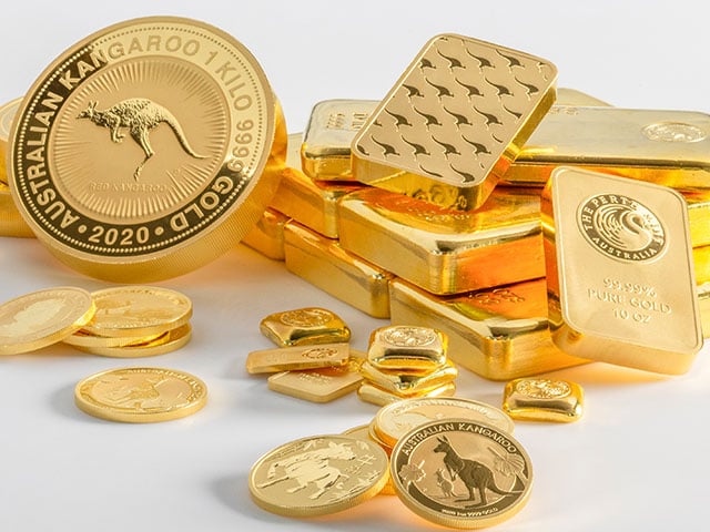 Stunning gold bullion bars and coins by The Perth Mint