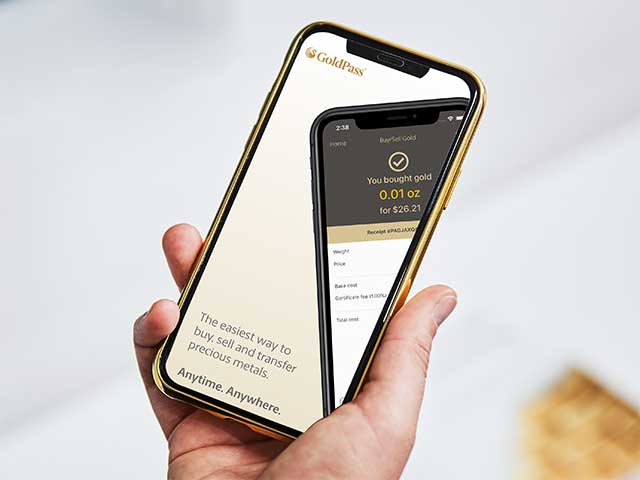 The app called GoldPass from The Perth Mint that allows you to buy and sell gold.