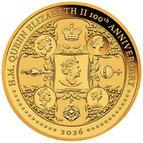 HM-Queen Elizabeth II 100TH Anniversary 2026 Gold and Silver Proof Coins