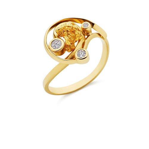 Natural nugget jewellery