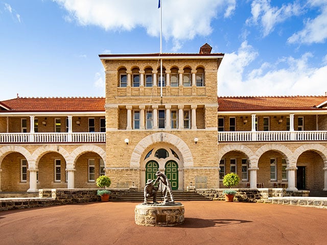 Front centre view of The Perth Mint.