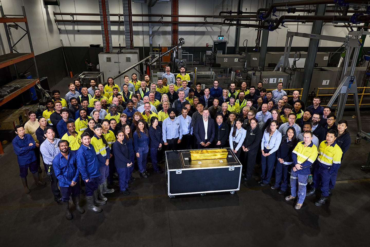 Largest bar of gold behind the scenes