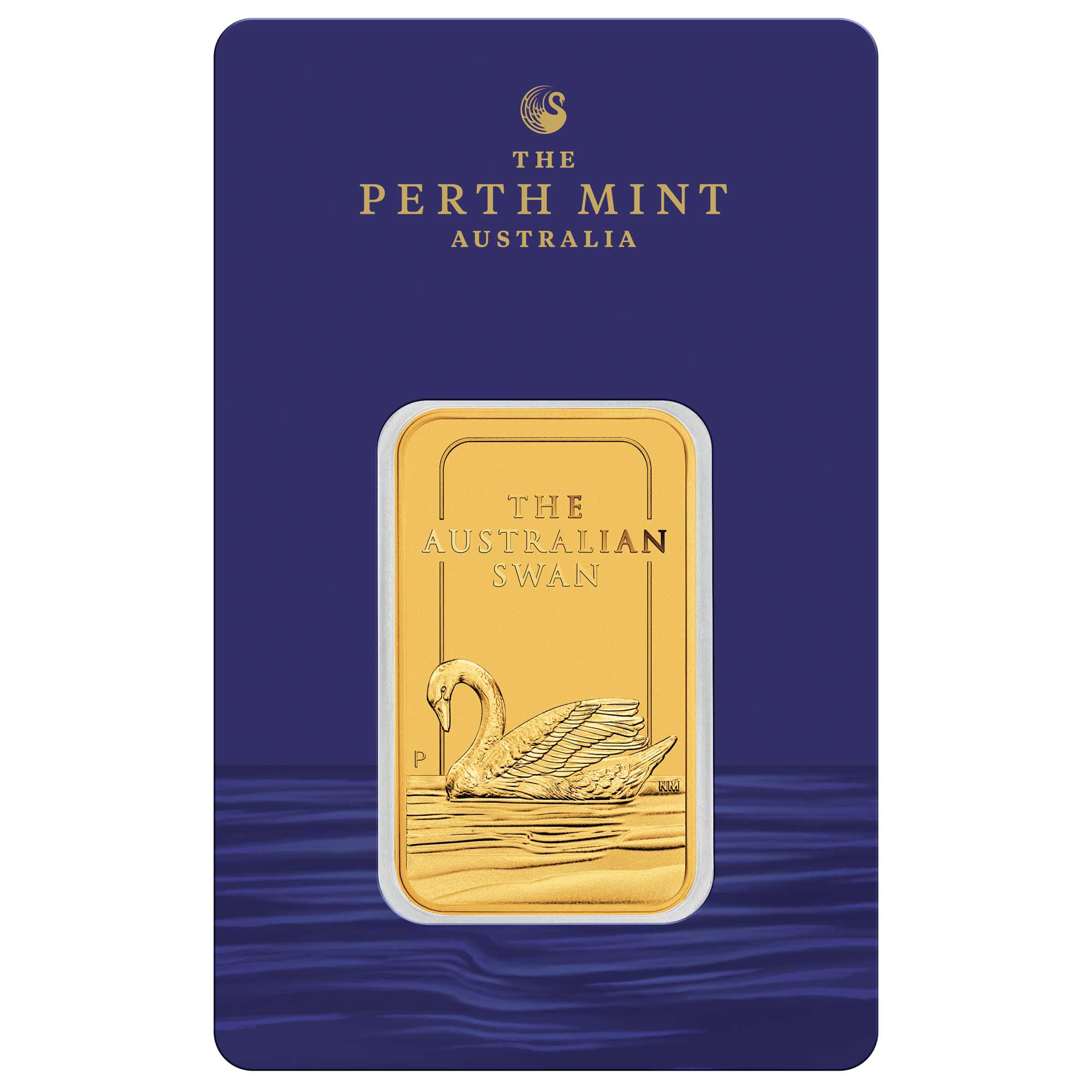 04 4085 2026 Swan 1oz Gold Minted Bar InCard front HR