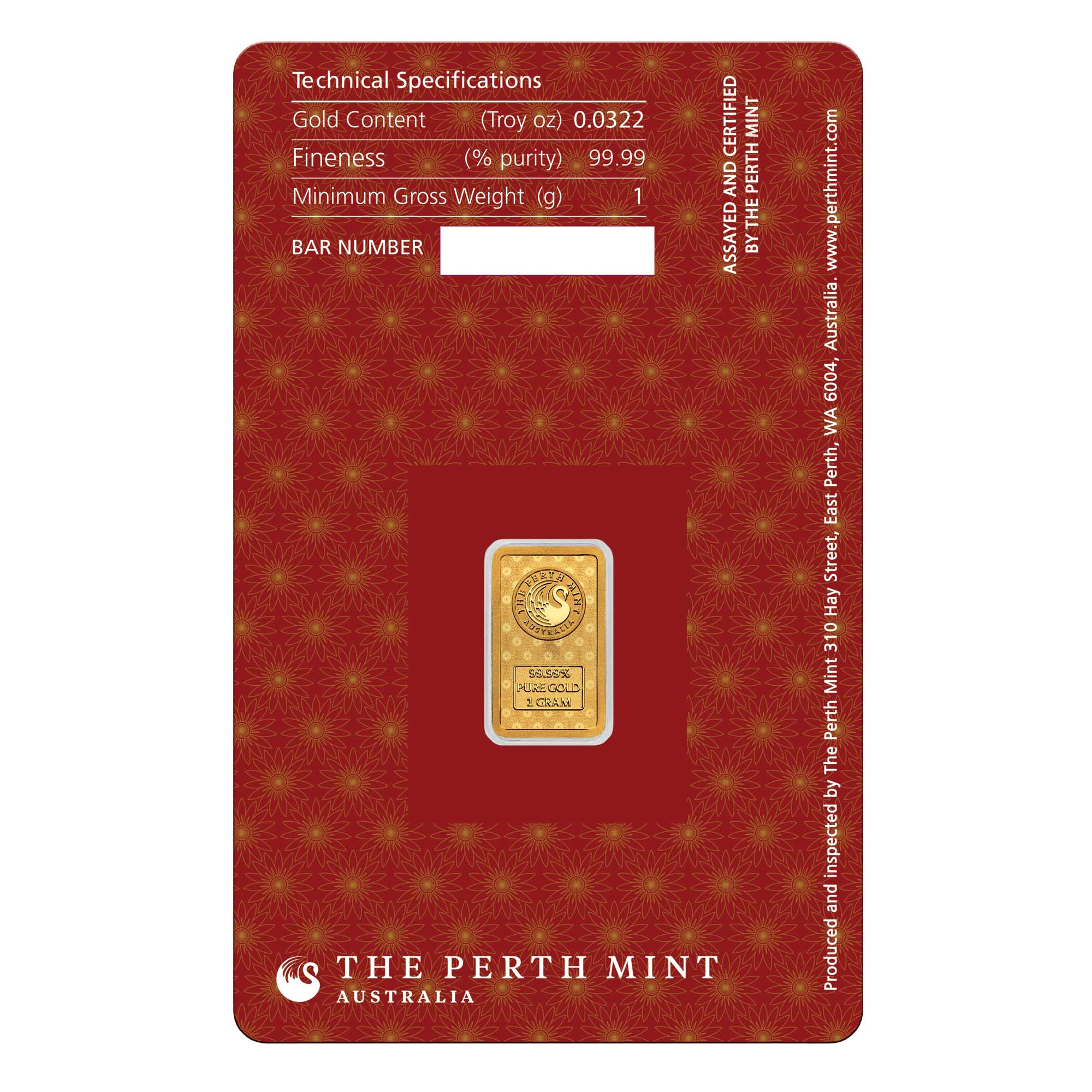 05 Lakshmi 1g Gold Minted Bar  InCard back HighRes