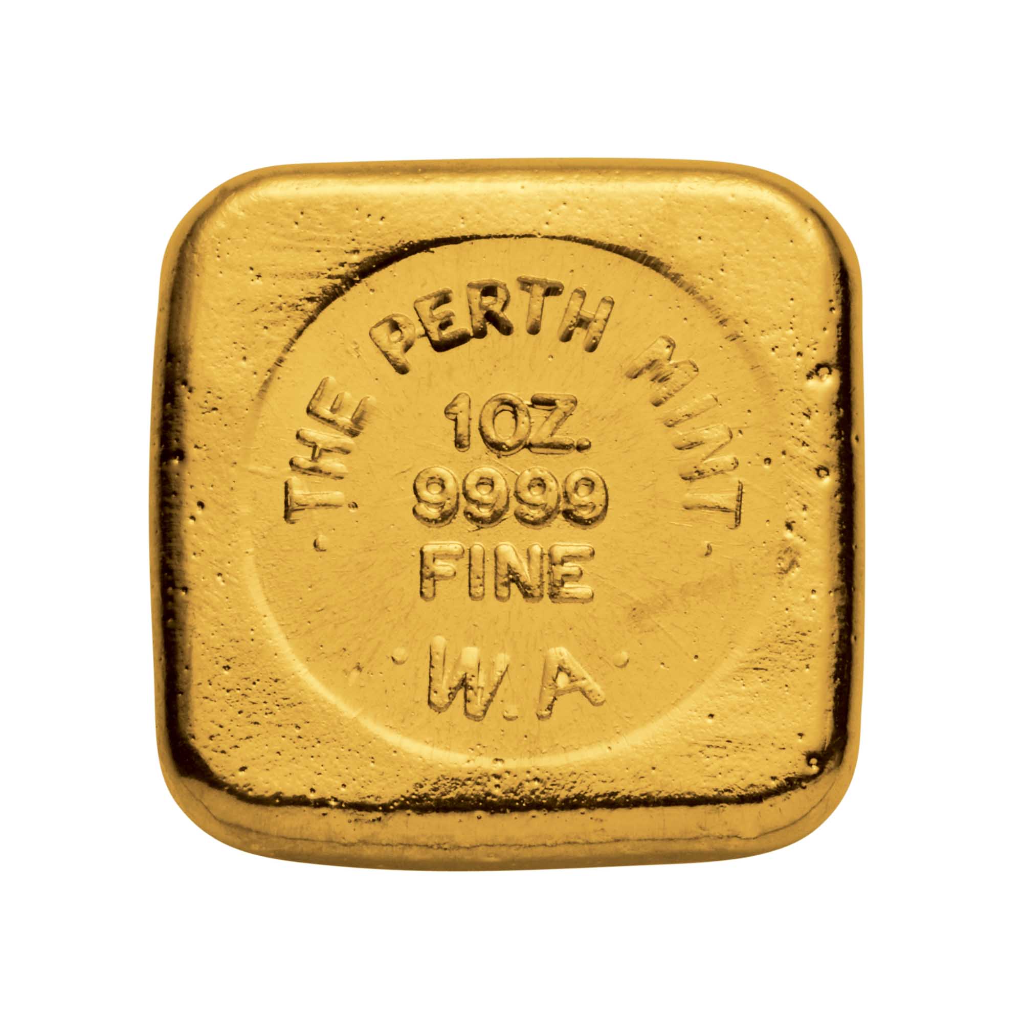 02 perth mint bar 1oz gold Front