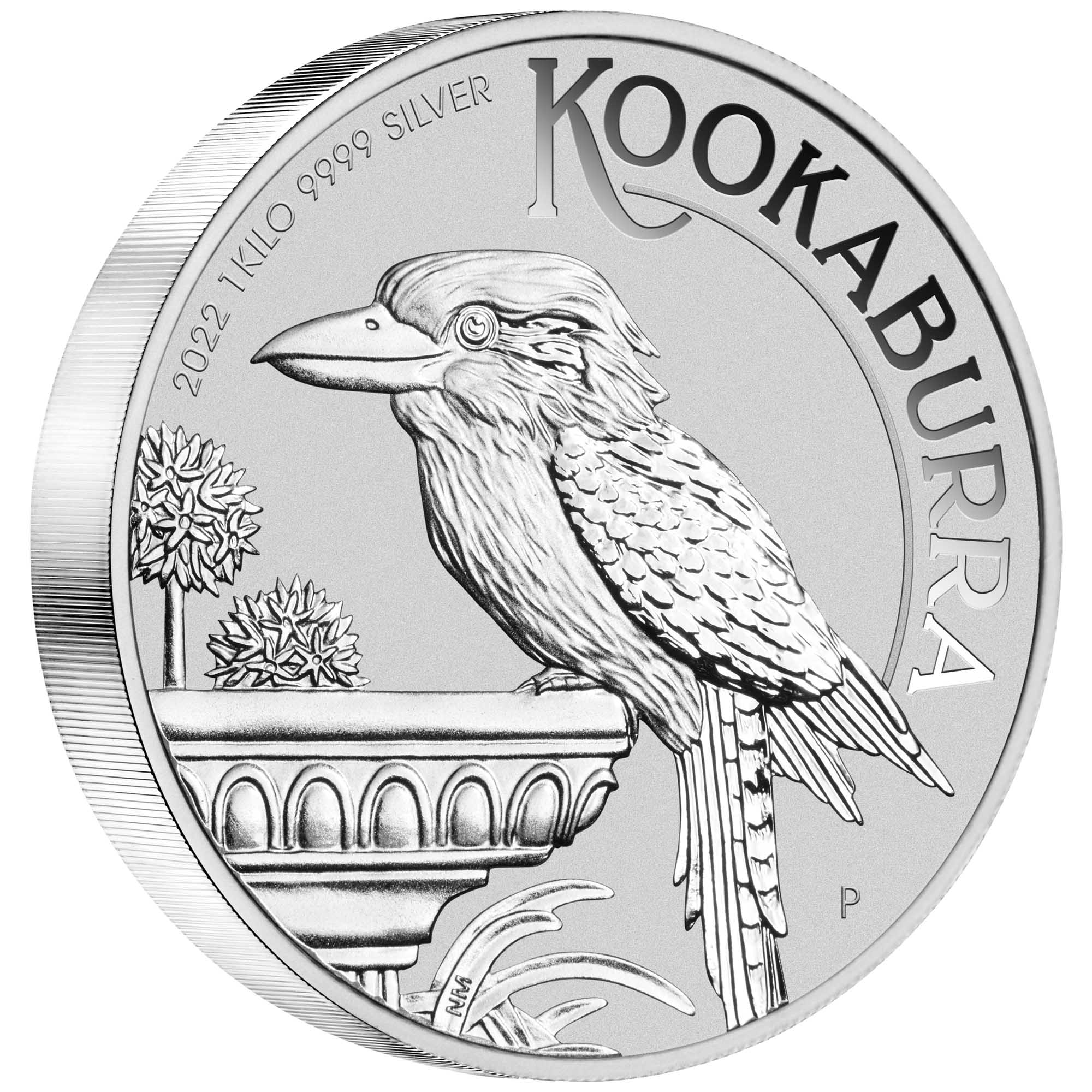 01 2022 AusKookaburra Silver 1Kilo Bullion OnEdge HighRes