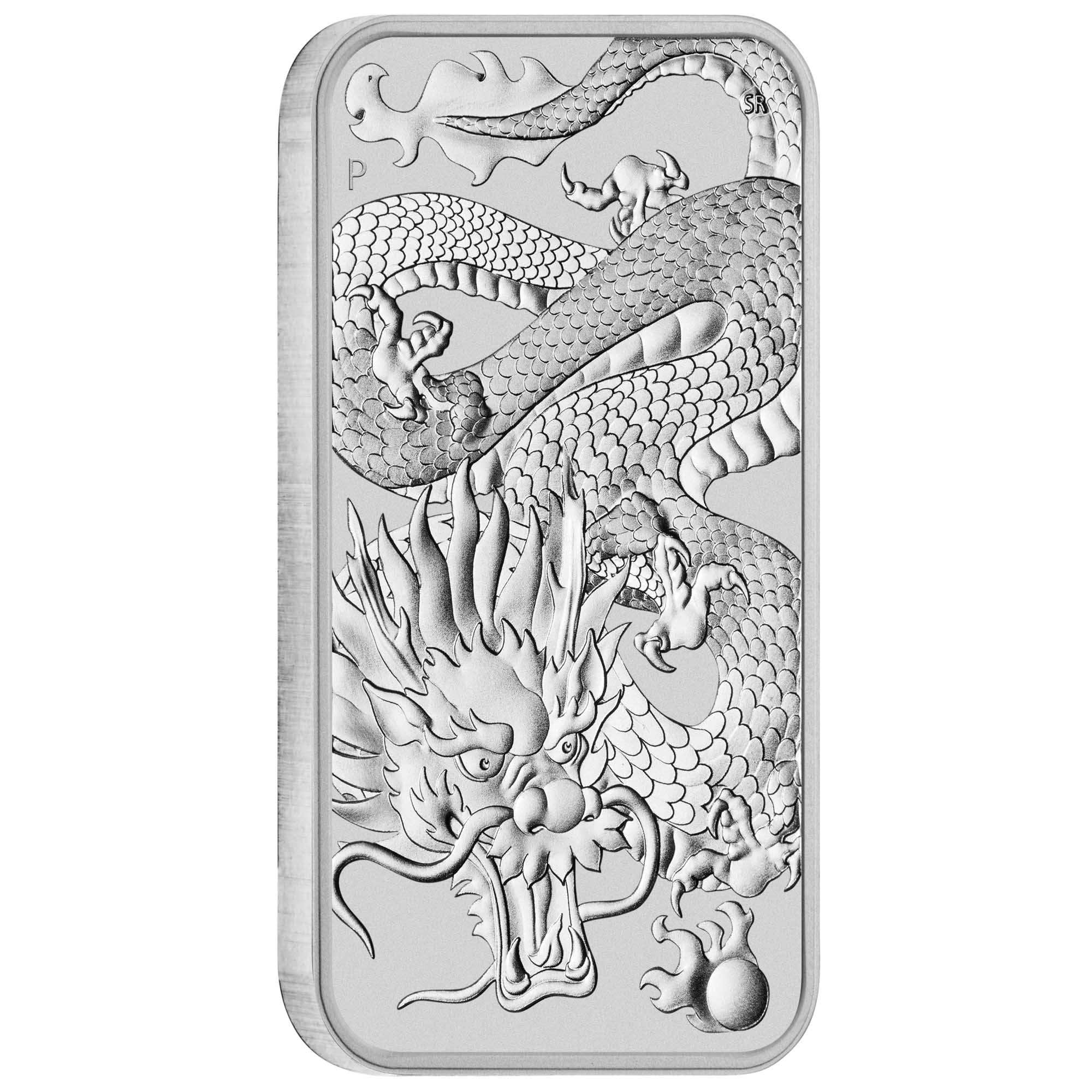 01 2022 RectangularDragon 1oz Silver Bullion OnEdge HighRes