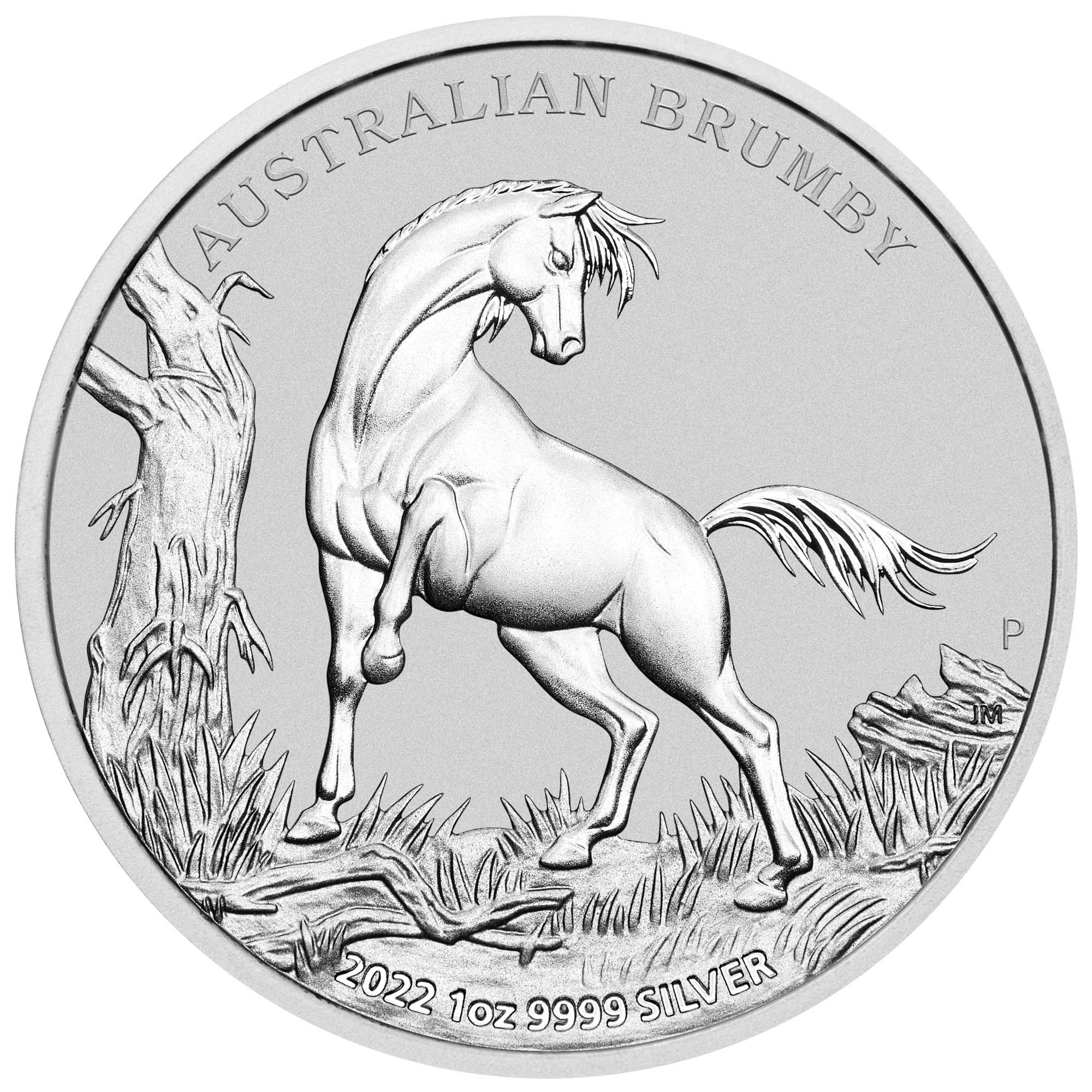 02 2022 AustralianBrumby 1oz Silver Bullion Coin StrightOn HighRes