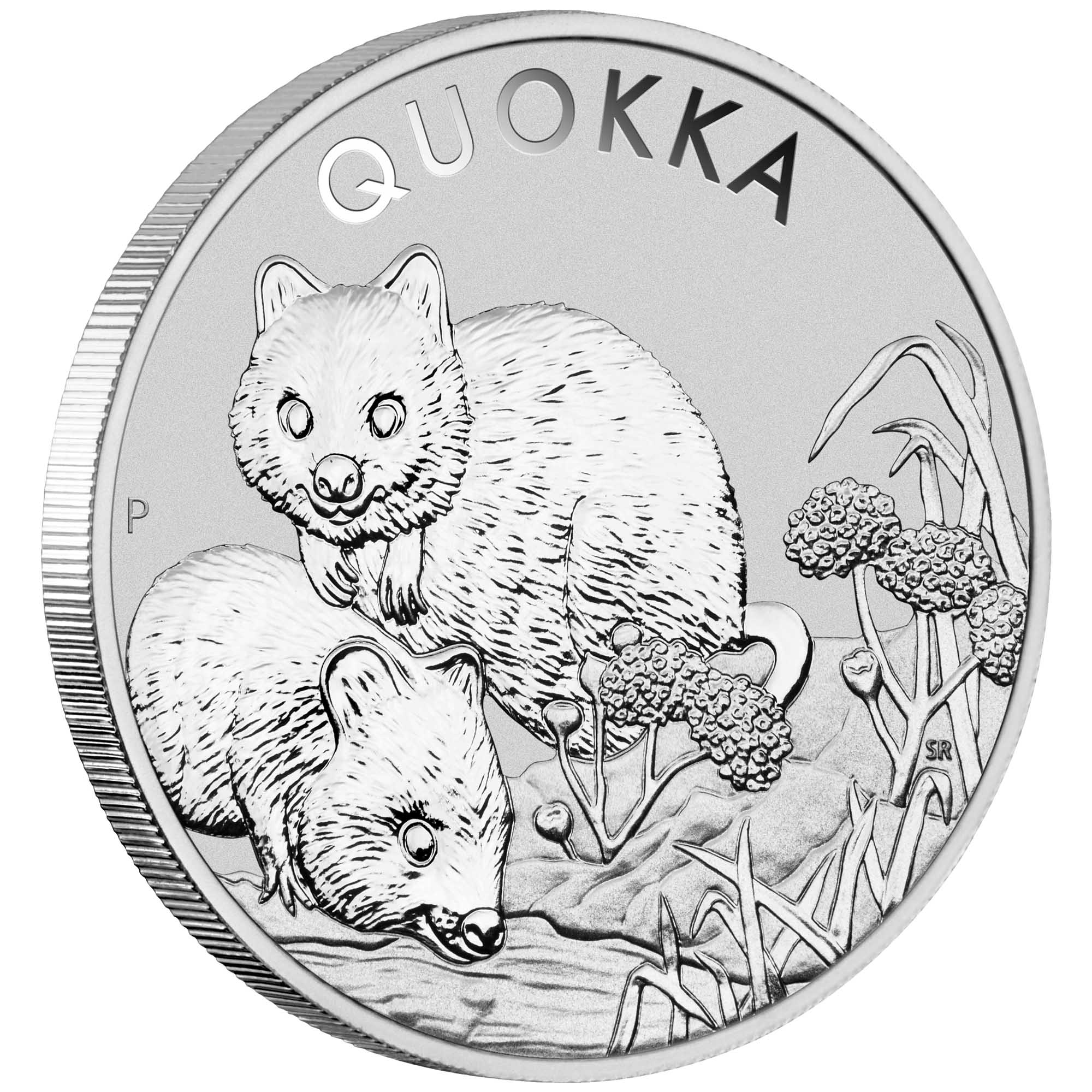01 Quokka 2022 1oz Silver Bullion Coin OnEdge HighRes