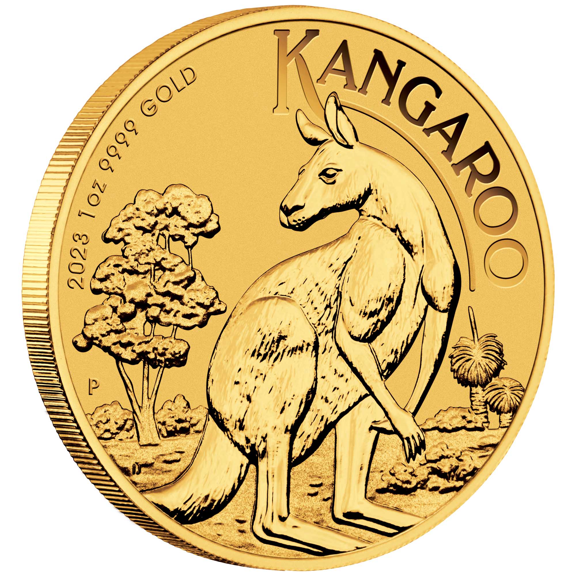 03 2023 AusKangaroo Gold 1oz Bullion OnEdge HighRes