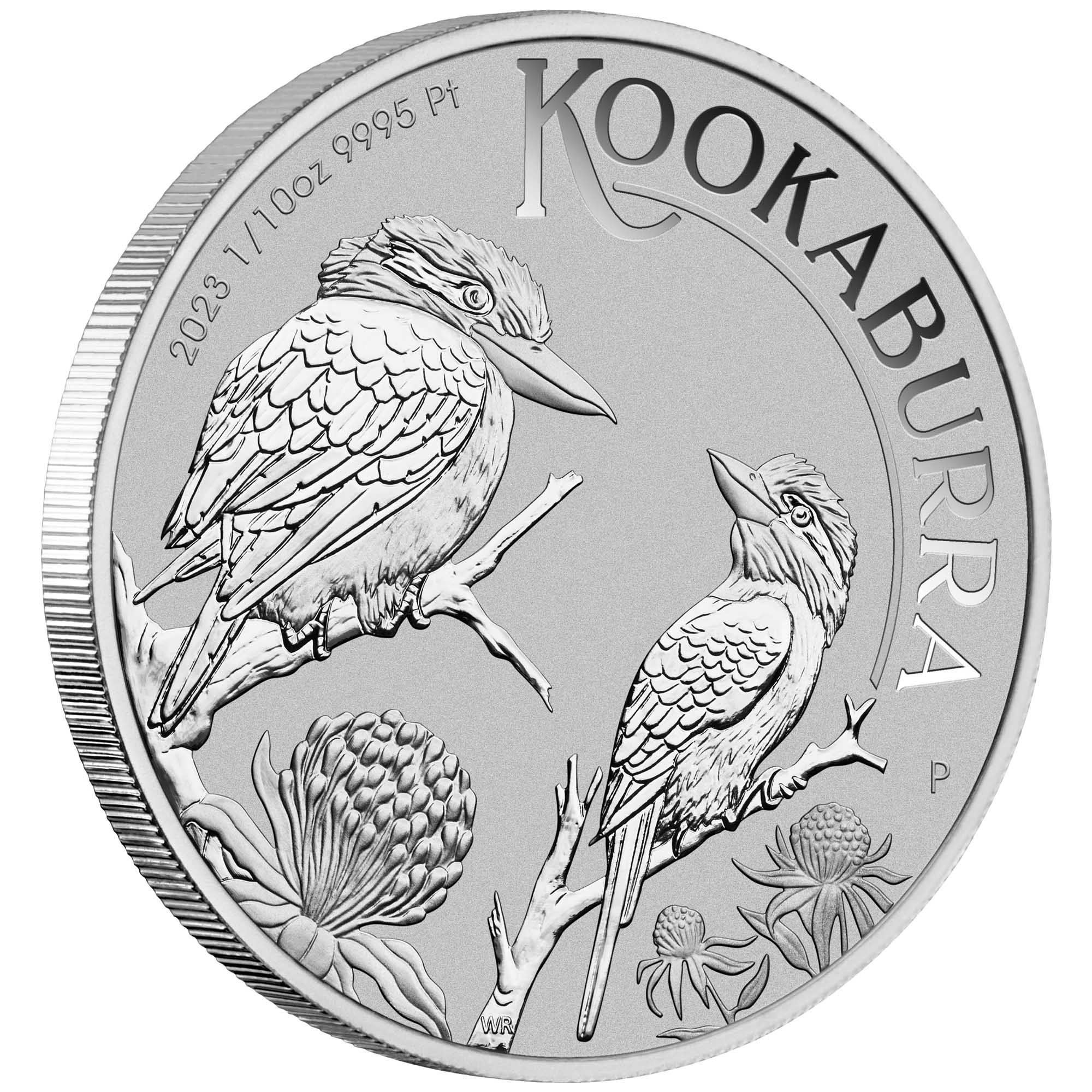 04 2023 Kook 1 10oz Platinum Coin OnEdge HighRes