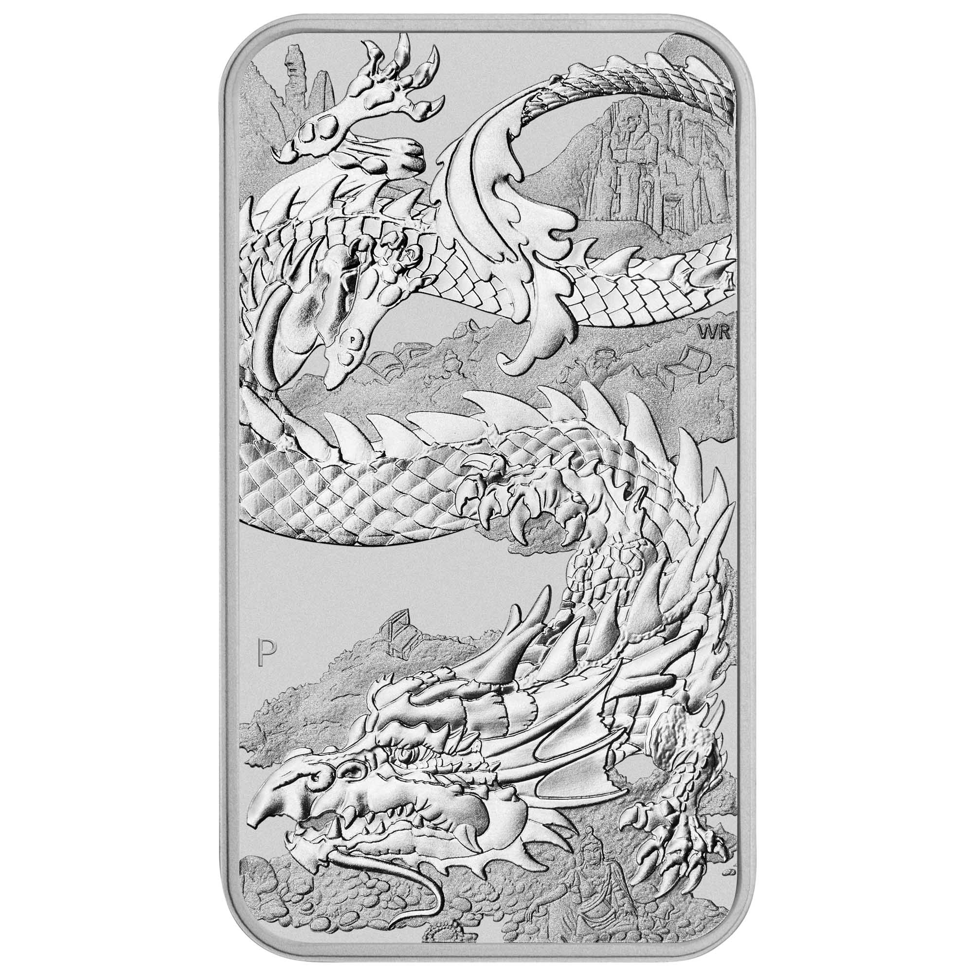 02 2023 RectangularDragon 1oz Silver Bullion StrightOn HighRes