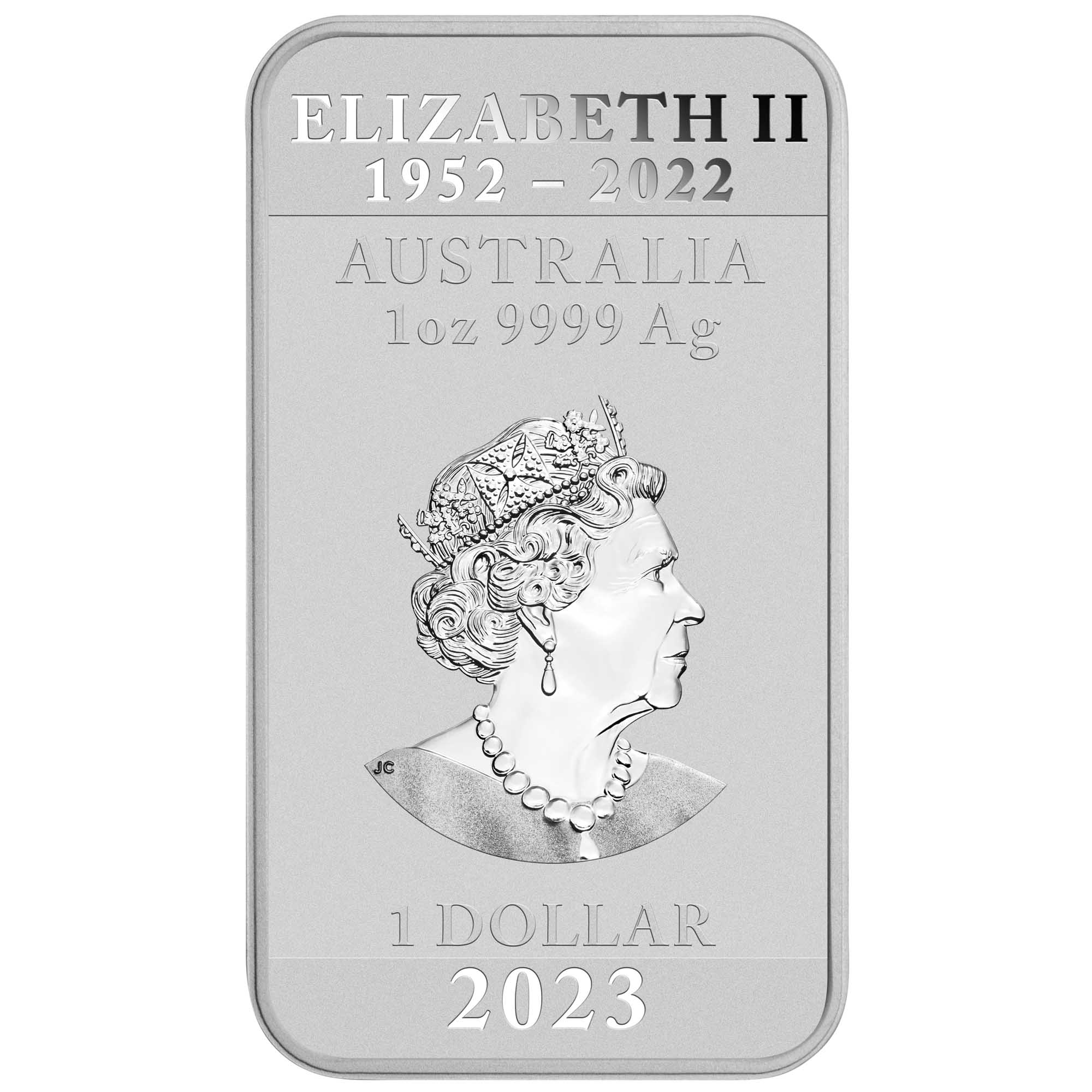 Dragon 2023 1oz Silver Individual Rectangular Bullion Coin