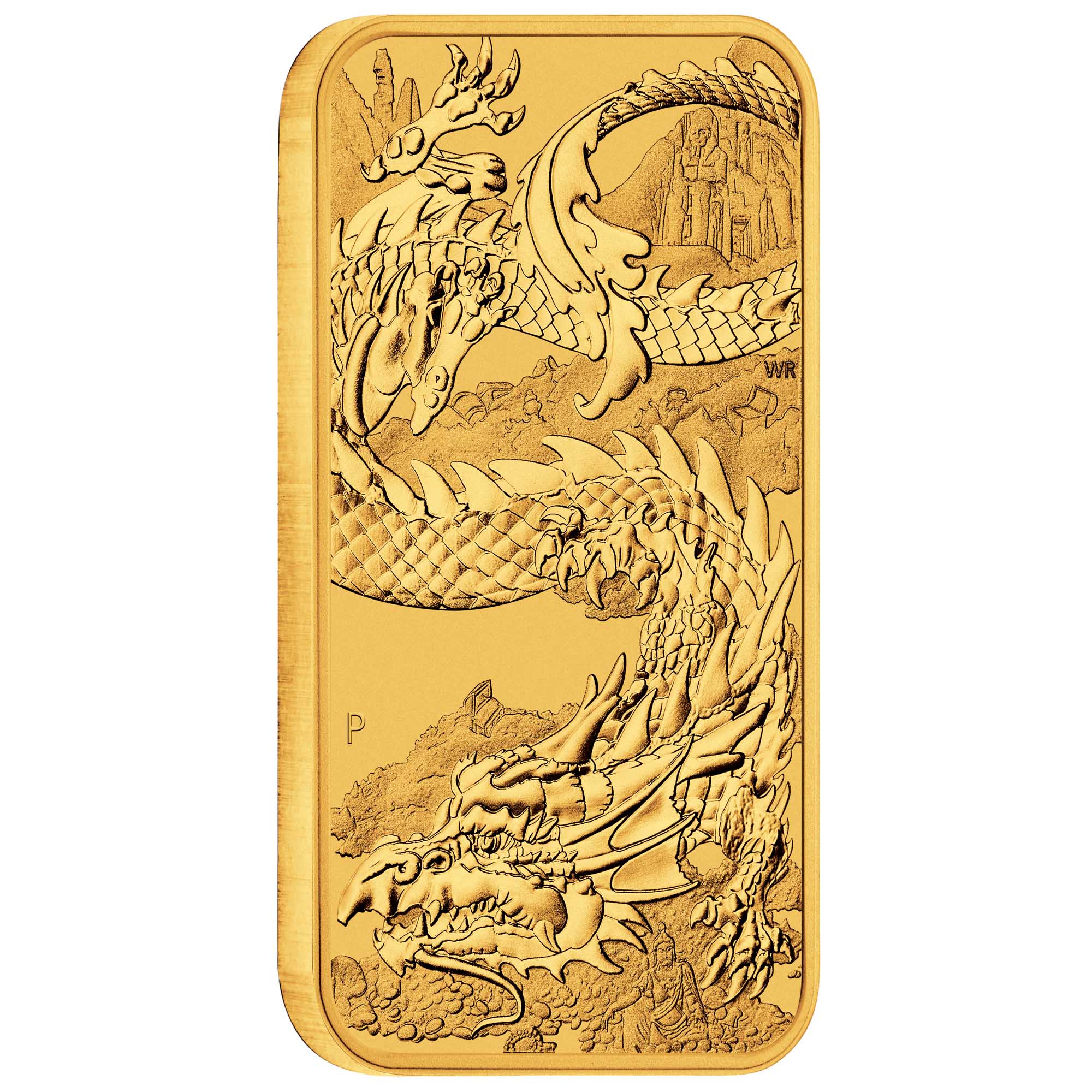 05 2023 RectangularDragon 1oz Gold Bullion OnEdge HighRes
