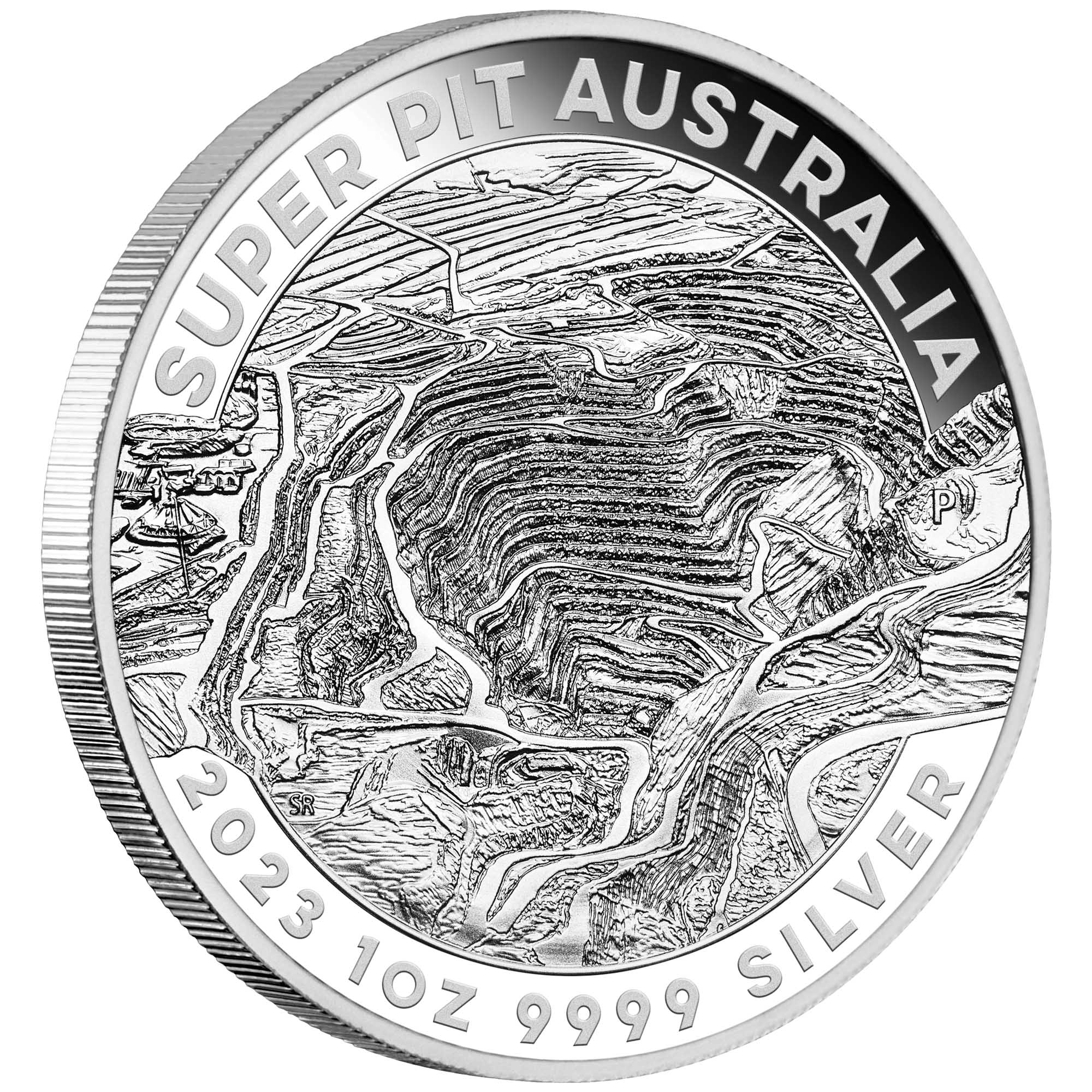 07 2023 Superpit 1oz Silver Bullion Coin OnEdge HighRes